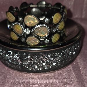 Avenue Faux Opal Multi-Row Crystal Stretch Bracelet Set
